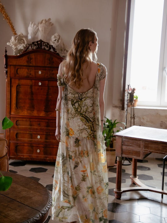 Sommer Maxi Abendkleid Mit Blumenmuster