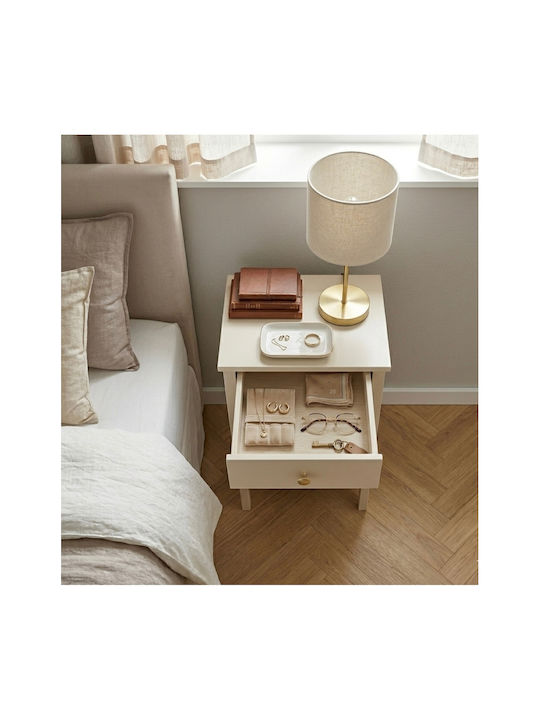 Metallic Gold Bedside Table 40x35x70cm