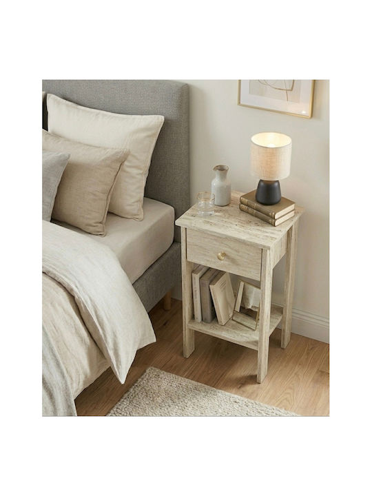 Metallic Gold Bedside Table 40x35x70cm