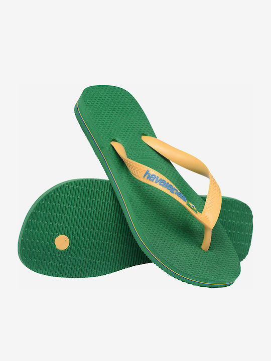 Havaianas Brasil Logo Herren Flip Flops Grüne