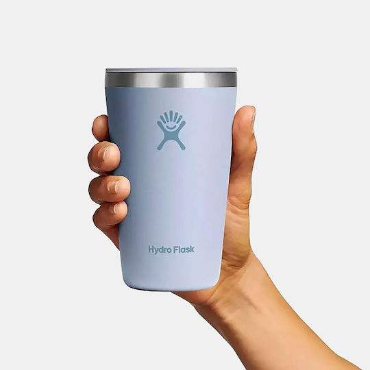 Hydro Flask Ποτήρι Θερμός Ανοξείδωτο BPA Free 355ml Surf με Καλαμάκι και Λαβή