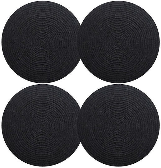 SteweHome Stoff Tischsets Schwarz 33x33cm 2 Stück SteweHome Stoff Tischsets Schwarz 33x33cm 2 Stück