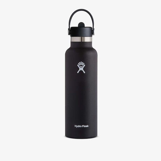 Hydro Flask Standard Mouth Μπουκάλι Θερμός 600ml Black