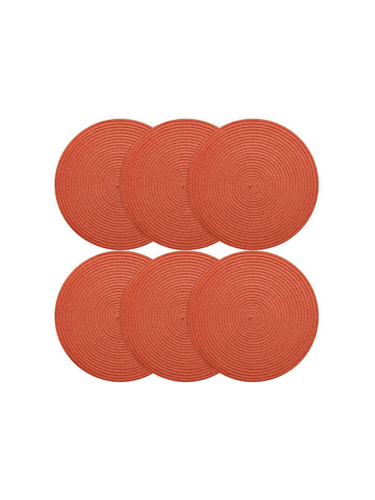 SteweHome Stoff Tischsets Orange 33x33cm 2 Stück
