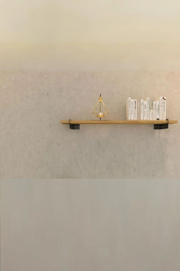 Кафяв Стенен Рафт 60x16x7см
