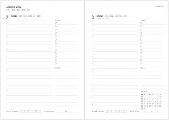 Academic Diary Letts Inspire 2026-2027 Daily A5 Multilanguage Believe In Today Turquoise 27-031395