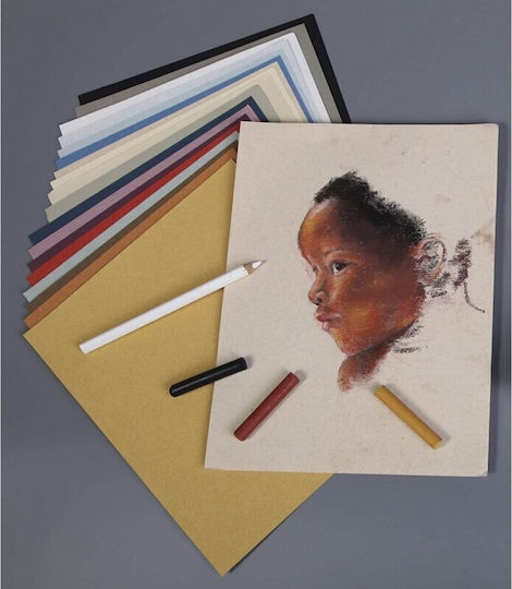 Clairefontaine Ingres Spiral Pastel Paper Pad Cotton 24x30cm 25sheets 130gsm Ref 96587 3329680965872