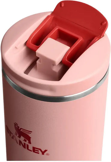 Stanley Transit Fliptop Thermos Cup Stainless Steel BPA Free 350ml Peach Rose
