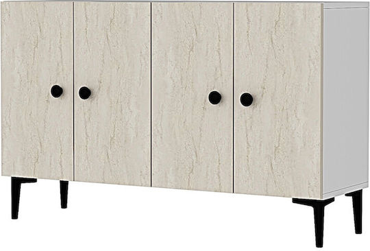 Μπουφές Ξύλινος Πολύχρωμος 120x30x75cm