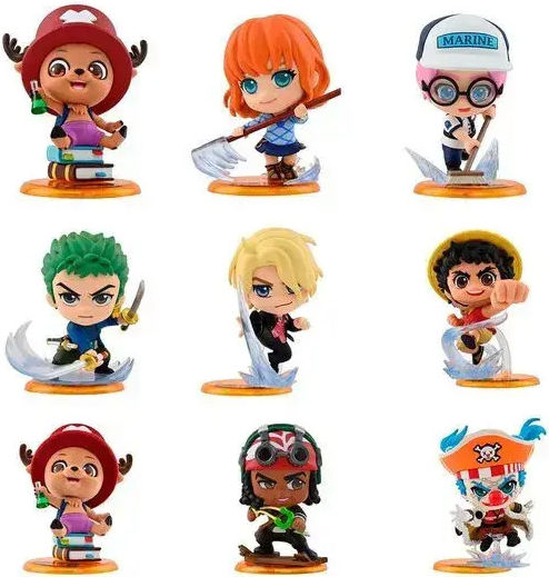 YuMe Toys One Piece Assorted Surprise Figure Collectible Figures 8 Pieces