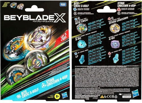 Hasbro Beyblade X Pack Duo Bite Croc For 8+ Years