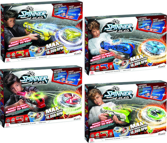 AS Σβούρα Silverlit Spinner Mad Single Shot Blaster για 5+ Ετών