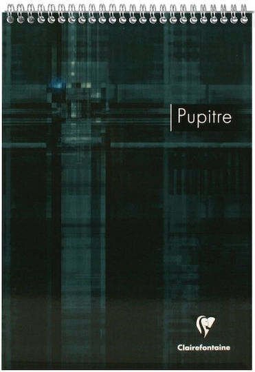 Clairefontaine Σημειωματάριο Σπιράλ Α4 80 Φύλλων Ριγέ με Σκληρό Εξώφυλλο Πράσινο