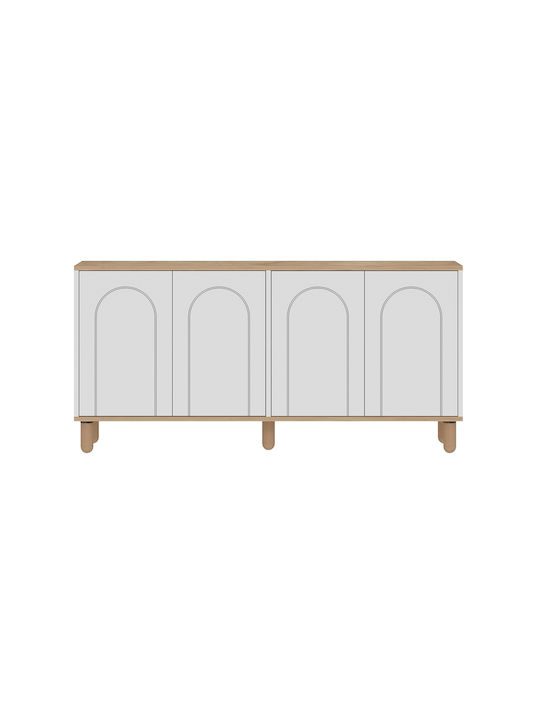 SteweHome Sideboard Holz 150x36x73cm Mehrfarbig