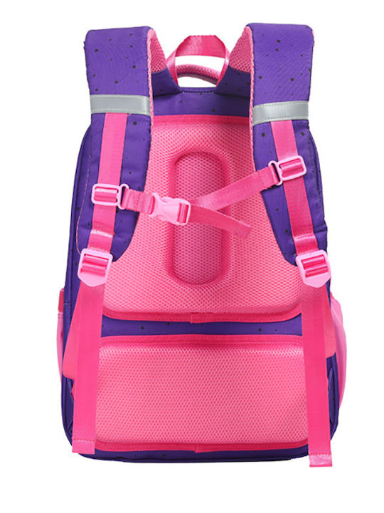 Lyc Sac School Backpack for Elementary Purple 29.5L