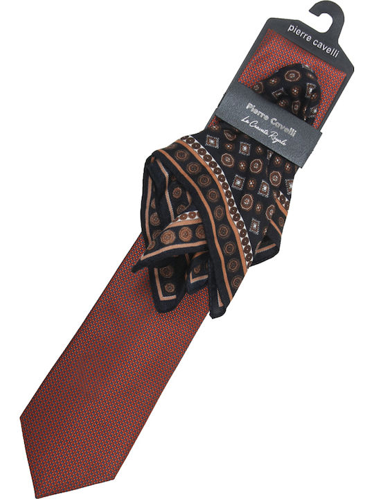 Stefansxxl Men's Tie with Printed Pattern in Burgundy Color