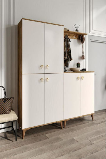 Entryway Furniture with Wardrobe 140x36x190cm