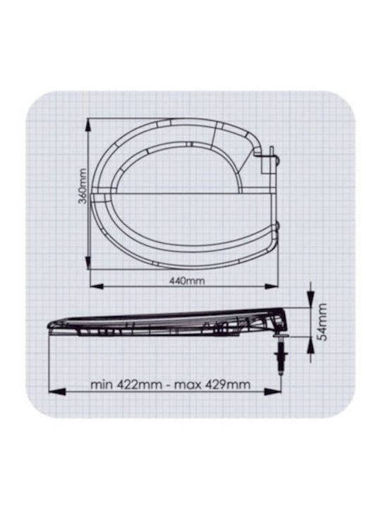 SteweHome Plastic Toilet Seat