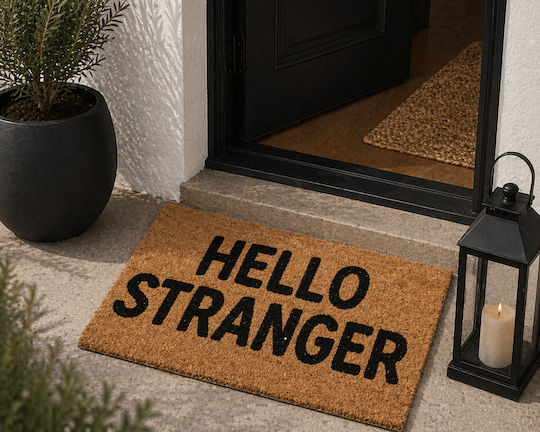 MRShome Πατάκι Εισόδου ''hello Stranger'' 40x60εκ.