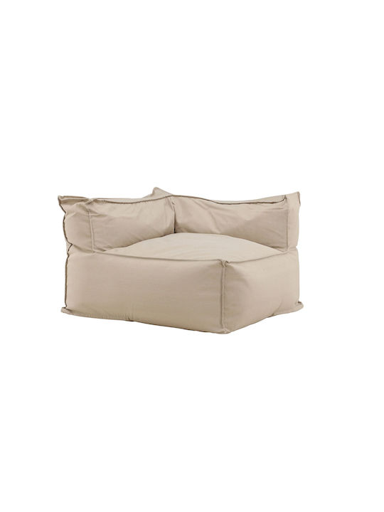 Spitishop Sitzsack Sofa Wasserdicht Rambo Corner Beiges 105x105x75cm