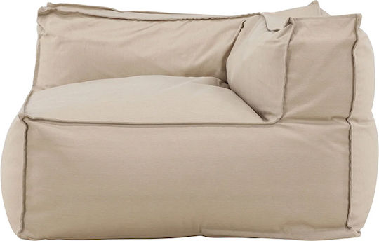 Spitishop Sitzsack Sofa Wasserdicht Rambo Corner Beiges 105x105x75cm