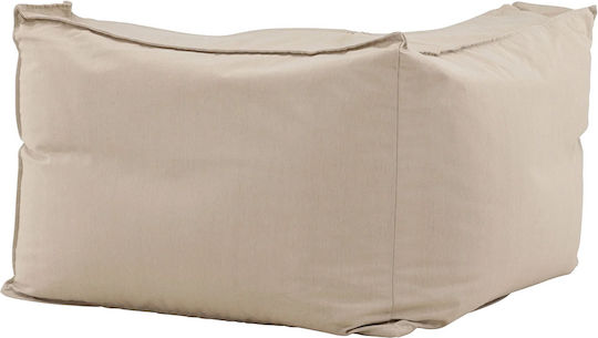Spitishop Sitzsack Sofa Wasserdicht Rambo Corner Beiges 105x105x75cm