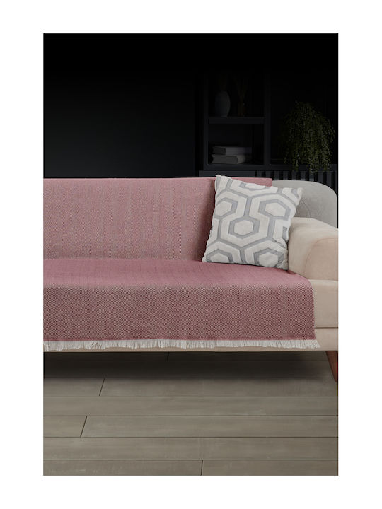 SteweHome Armchair Throw 180x215cm Burgundy