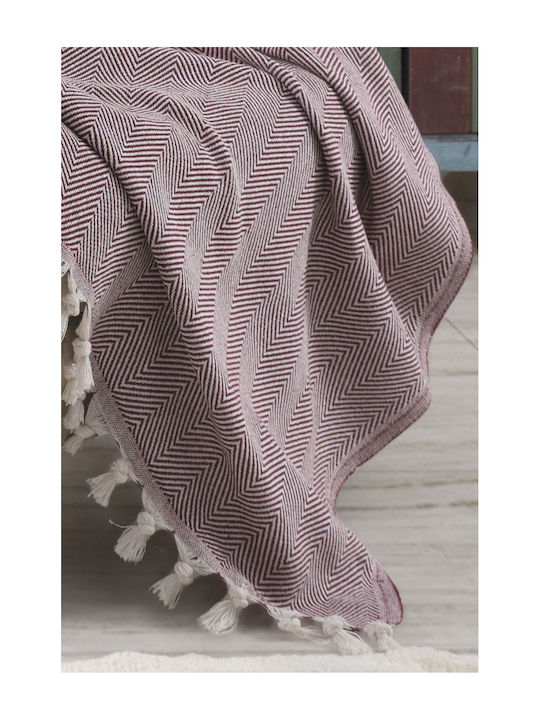 SteweHome Knitted Armchair Throw 160x160cm Natural