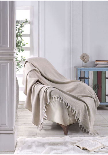 SteweHome Armchair Throw P160xW160cm Natural SteweHome Armchair Throw P160xW160cm Natural