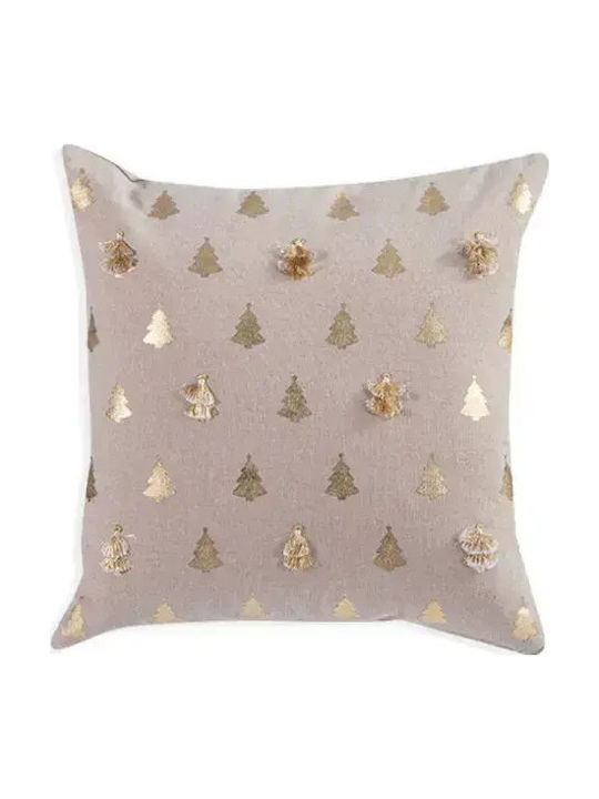 Nef-Nef Homeware Weihnachtsdekoratives Kissen Chiara Platz Grey 45x45cm