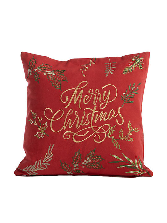 Nef-Nef Homeware Christmas Decorative Pillow Christmas Deco Tree Tree Red 45x45cm