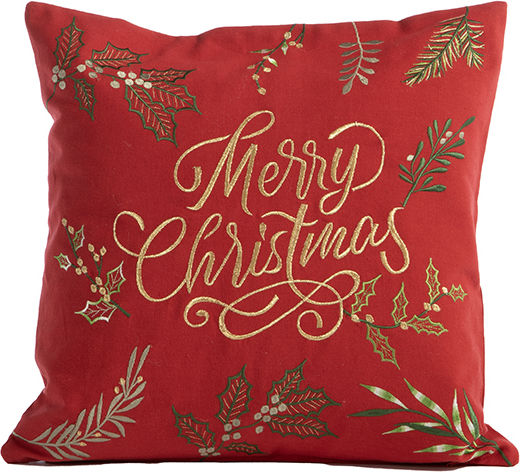Nef-Nef Homeware Коледна Декоративна Възглавница Christmas Deco Tree Дърво Червен 45x45cm