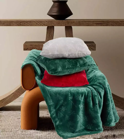 Das Home Weihnachtsdekoratives Kissen Platz Rot 40x40cm
