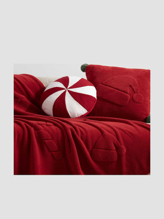 Nef-Nef Homeware Christmas Decorative Pillow Sweet Christmas Square Red 45x45cm