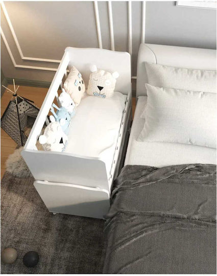 SteweHome Căsuță De Copii SteweHome Albă Cu Saltea 100x112cm