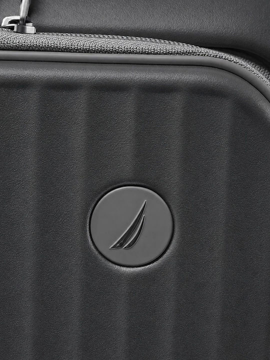 Nautica Βαλίτσα Ταξιδίου Καμπίνας Σκληρή Silver Grey με 4 Ρόδες Ύψους 55εκ.
