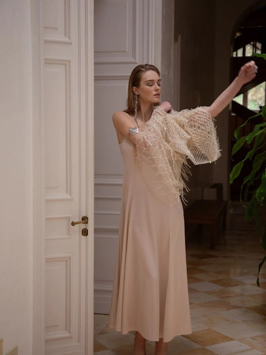 Rochie-Cămașă Bej