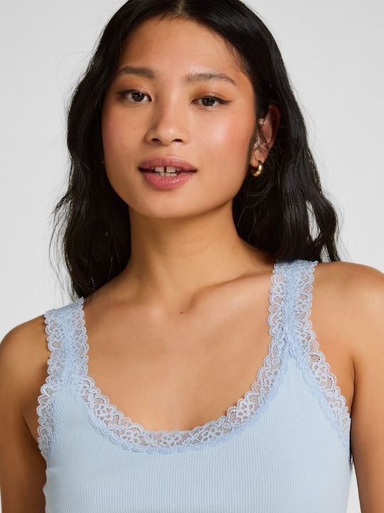 Αμάνικο Jersey Rib Lace Γυναικείο Φανελάκι