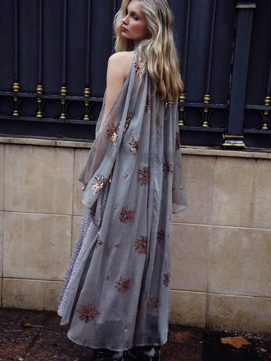 Damen Kimono Grau Tariyatop