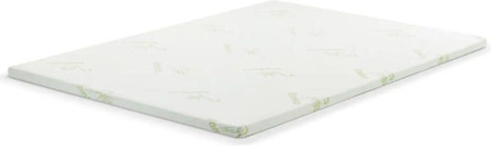 SteweHome Mattress Topper Single Foam with Removable Cover 80x190x2cm