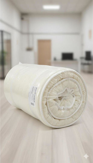 SteweHome Mattress Topper Semi-Double Foam Strapped 110x190x5cm
