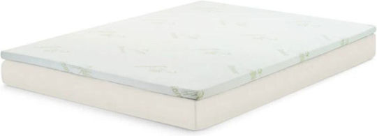 SteweHome Mattress Topper King Size Foam with Removable Cover 160x190x2cm