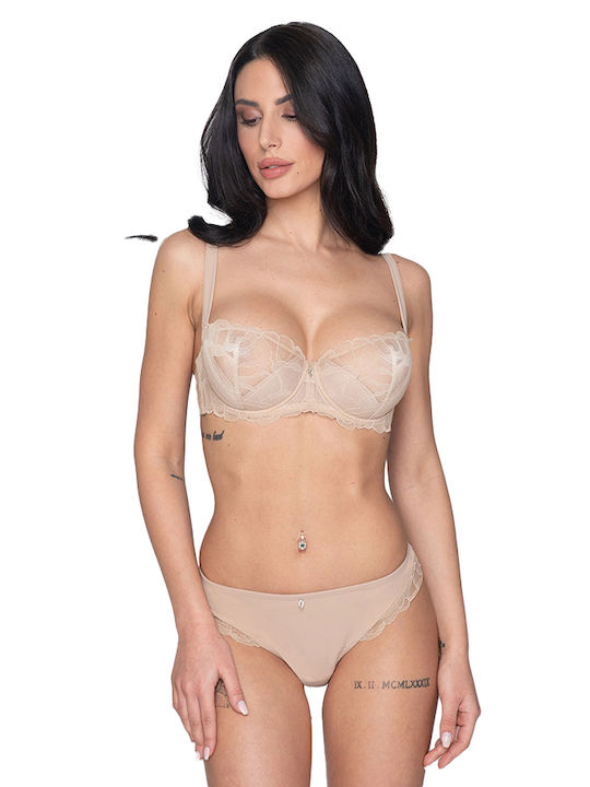 Melody Balconette Balconette Bra Underwire Beige