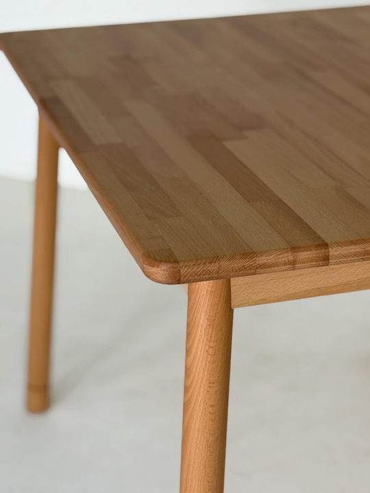 SteweHome Quadratischer Esszimmer- und Küchentisch Aus Holzschatten Eiche 80x80x74,5cm