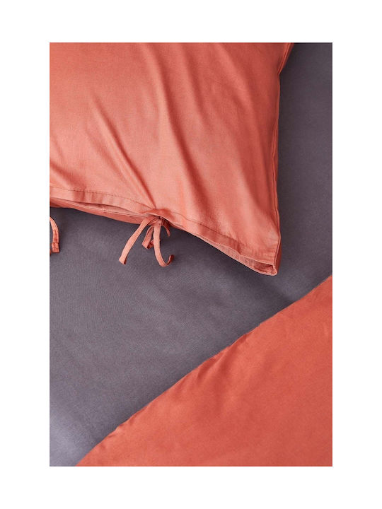 SteweHome Set Kids Single Duvet Cover With Pillowcase Cotton Gray 100x125cm