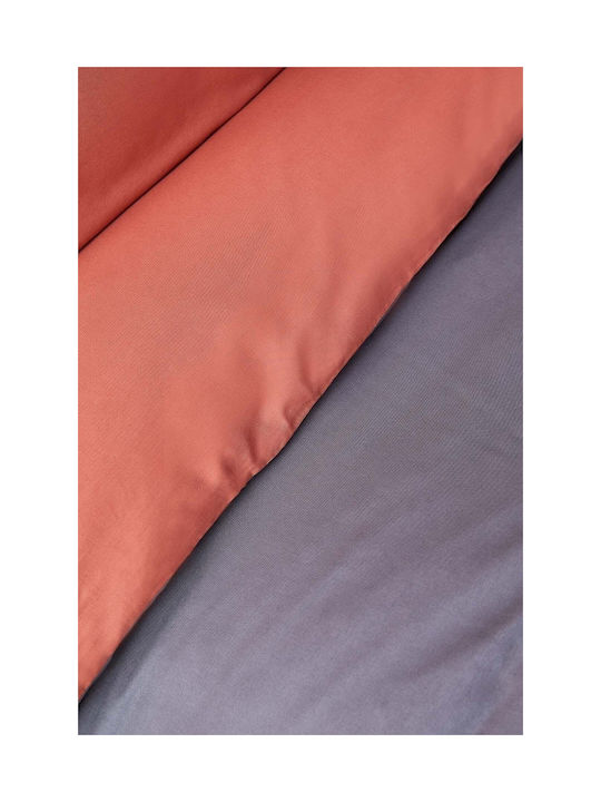 SteweHome Set Kids Single Duvet Cover With Pillowcase Cotton Gray 100x125cm