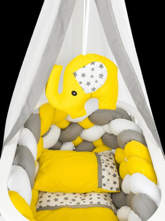 SteweHome Babybett SteweHome-022762-V47328 Gelbe mit Matratze 58x101cm