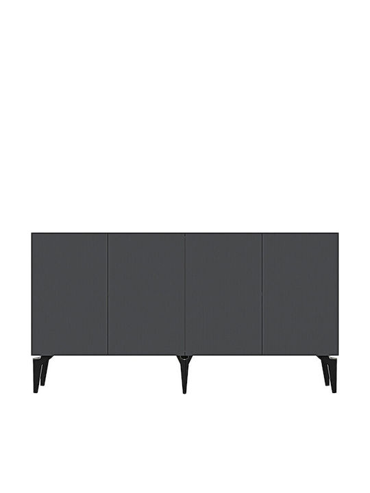 Gray TV Stand L150xD32xH75cm