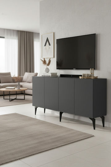 Телевизионни Мебели Сив М150xД32xВ75см