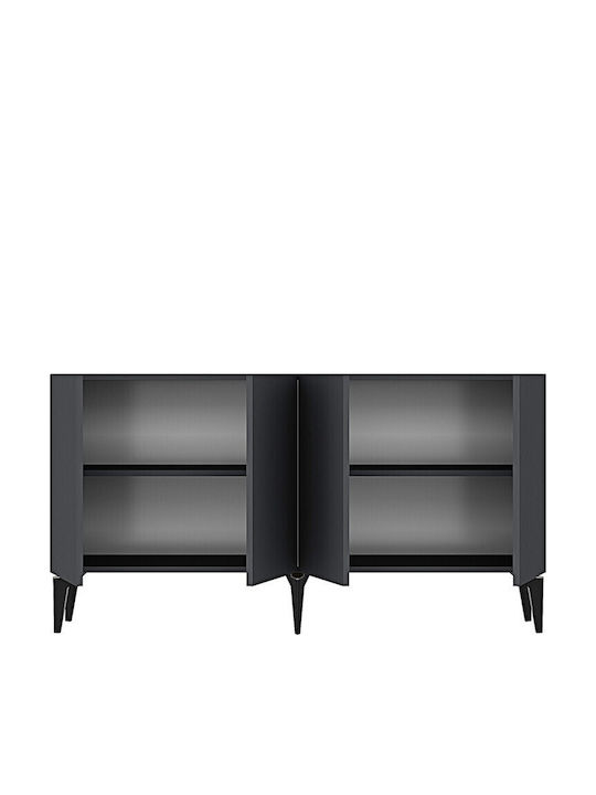 Gray TV Stand L150xD32xH75cm